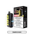 Oxbar Rocky Vapor G100K Raspberry Lemon disposable vape with 100,000 puffs and adjustable airflow control