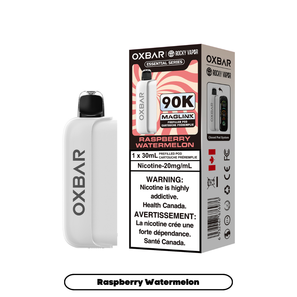 RRocky Vapor Oxbar Maglink Prefilled Pods - Essential Series - Raspberry Watermelon