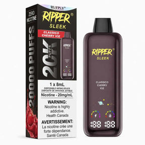 Ripper Sleek Classico Cherry Ice disposable vape box