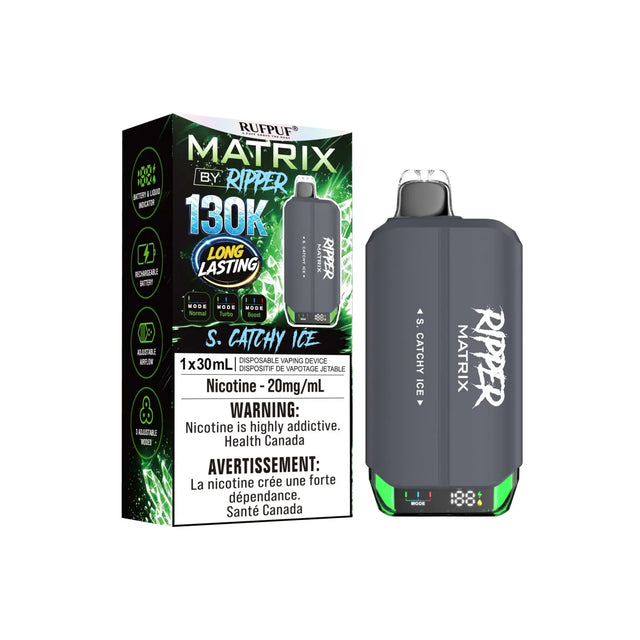 S. Catchy Ice Ripper Matrix 130K Disposable
