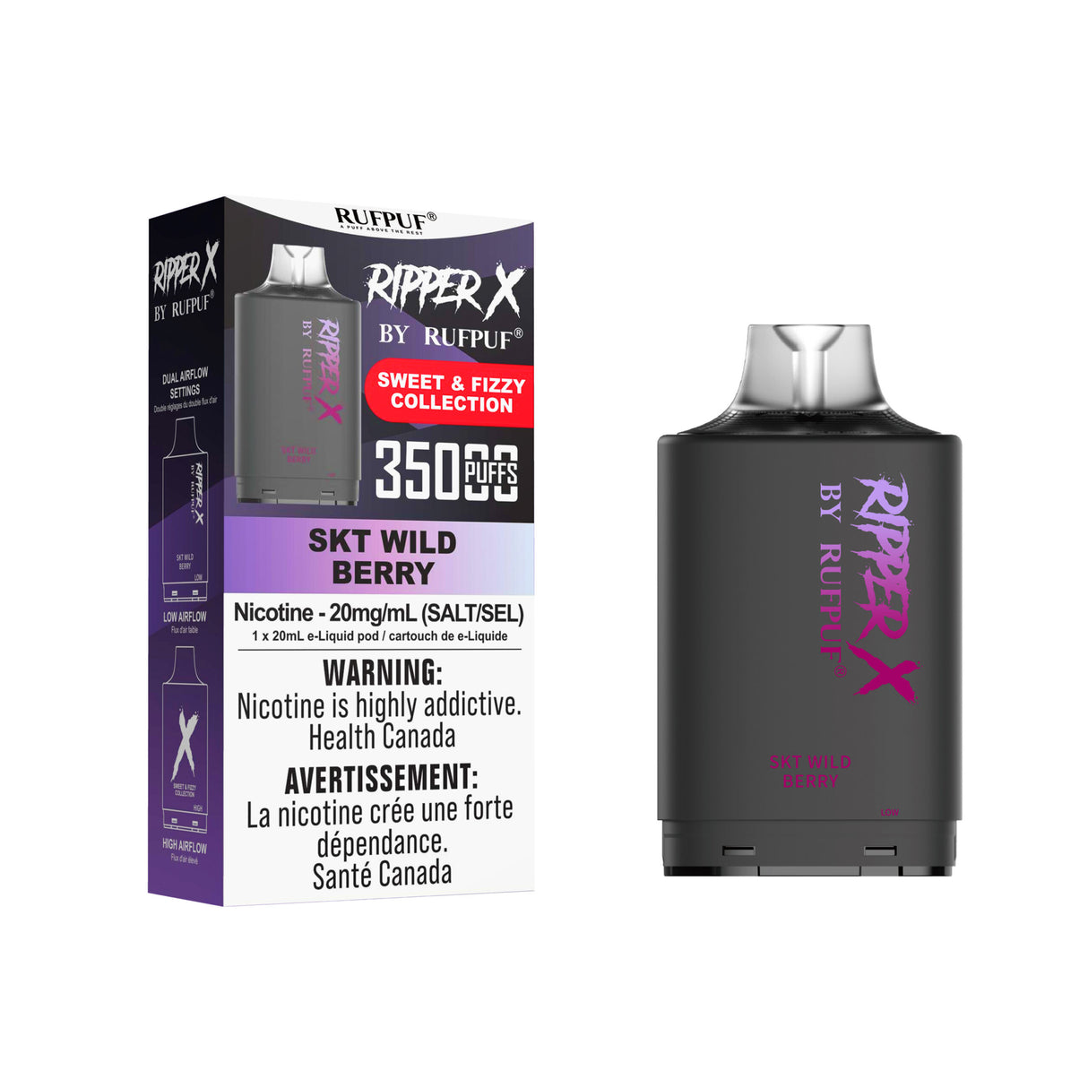 SKT Wild Berry - Ripper X 35K Turbo Pod 35,000 Puffs