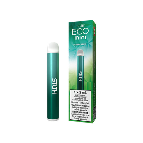 STLTH ECO MINI Disposable 2mL 20mg/mL Green Apple disposable vape