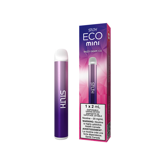 STLTH ECO MINI Disposable 2mL 20mg/mL Razzy Grape Ice disposable vape