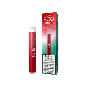 STLTH ECO MINI Disposable 2mL 20mg/mL Strawberry Kiwi Ice disposable vape with no puff count stated and ergonomic mouthpiece in Canada
