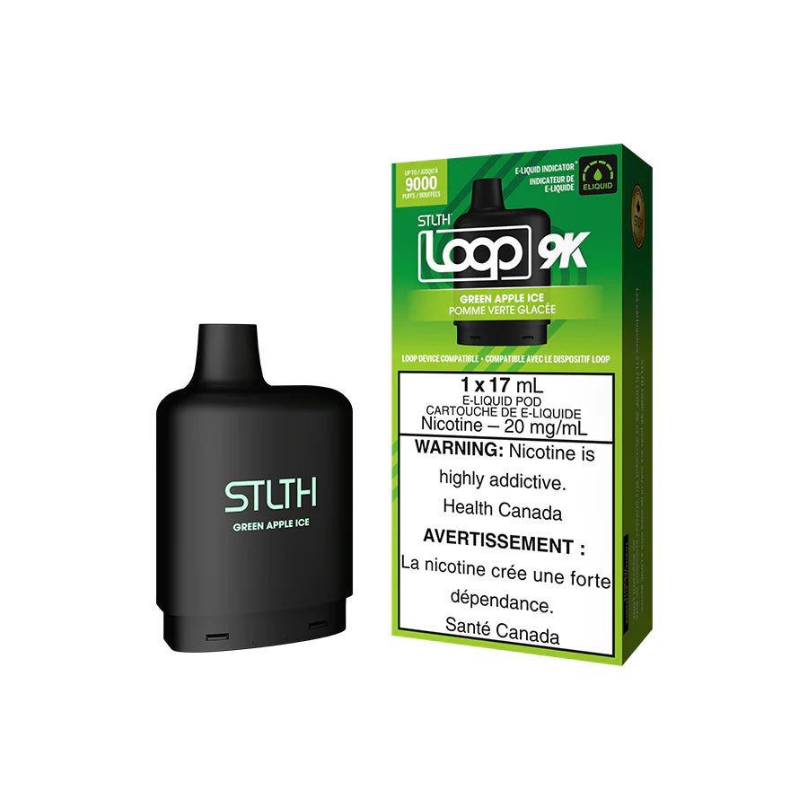 STLTH LOOP 2 POD 9K - GREEN APPLE ICE