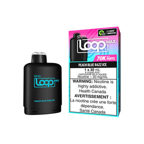 STLTH LOOP MAX Pod Pack Peach Blue Razz Ice flavour – 70 000 puffs