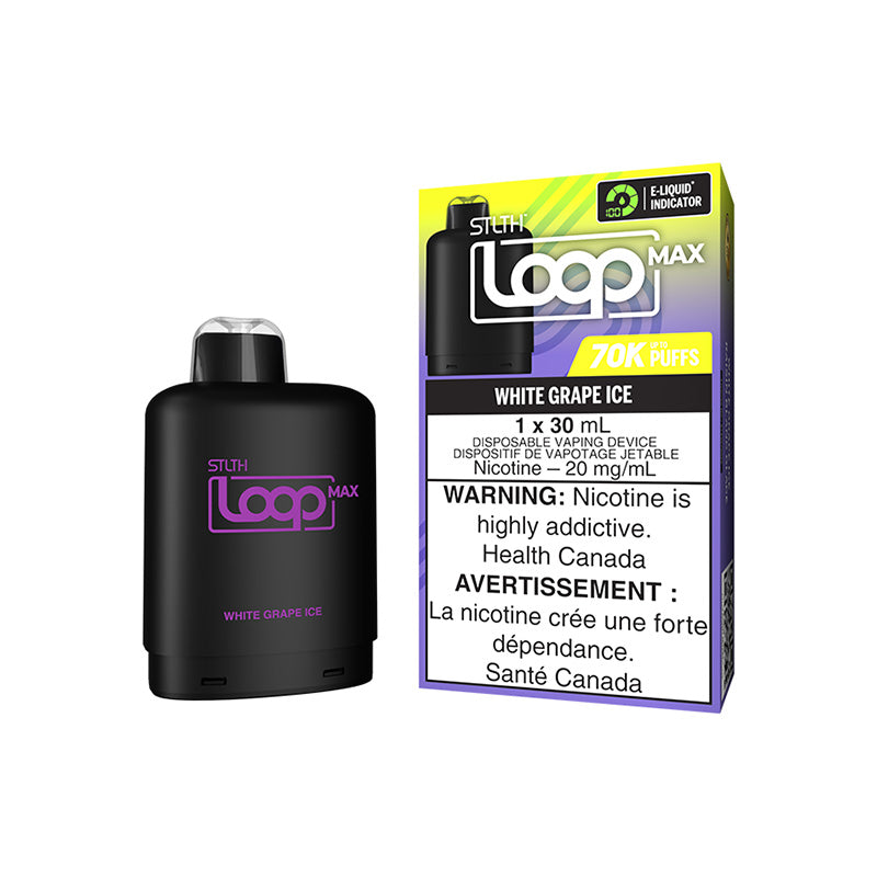 STLTH LOOP MAX Pod 70k - White Grape Ice