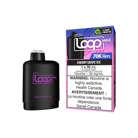 STLTH LOOP MAX Pod Pack Cherry Grape Ice with 30mL, up to 70k puffs