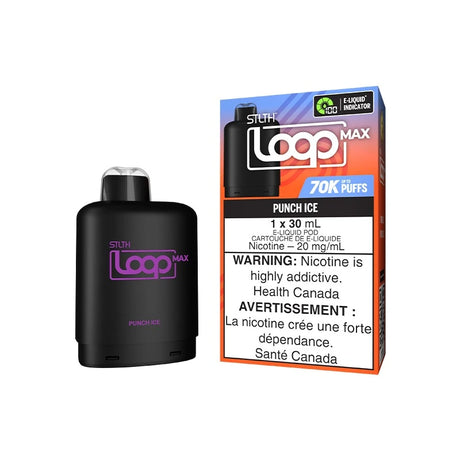 STLTH LOOP MAX Punch Ice Pod Pack with 30mL up to 70k puffs