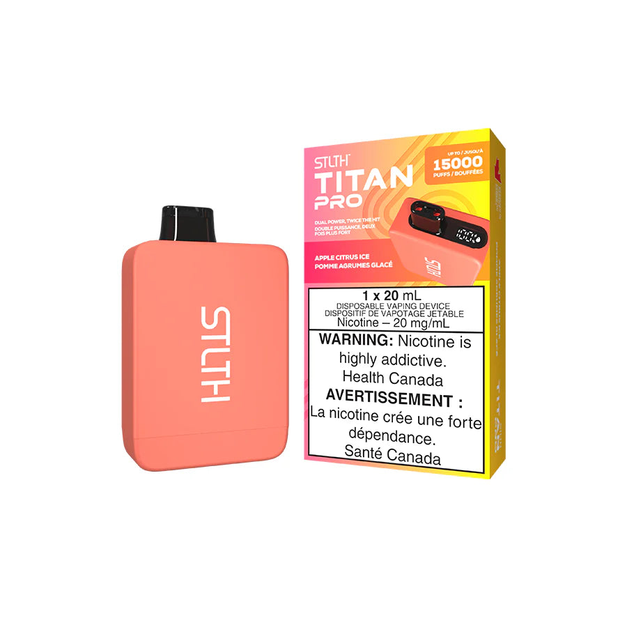 Apple Citrus Ice - STLTH Titan Pro 15k Disposable Vape 15000 Puffs