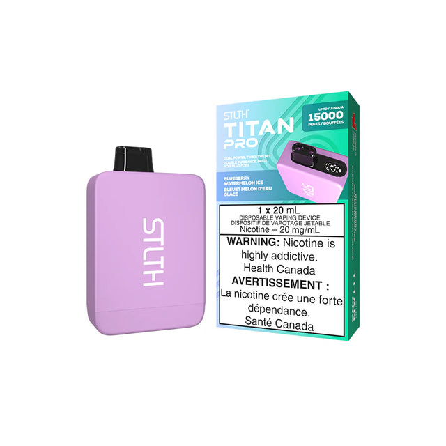 Blueberry Watermelon Ice - STLTH Titan Pro 15k Disposable Vape 15000 Puffs