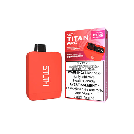 Cherry Classic Ice - STLTH Titan Pro 15k Disposable Vape 15000 Puffs