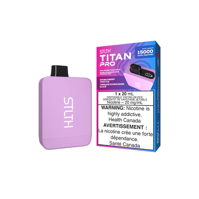 Double Berry Twist Ice - STLTH Titan Pro 15k Disposable Vape 15000 Puffs