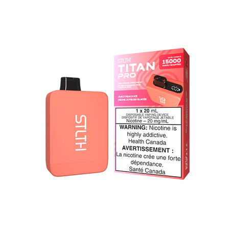 Juicy Peach Ice - STLTH Titan Pro 15k Disposable Vape 15000 Puffs