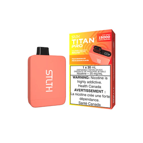 Peach Banana Ice - STLTH Titan Pro 15k Disposable Vape 15000 Puffs