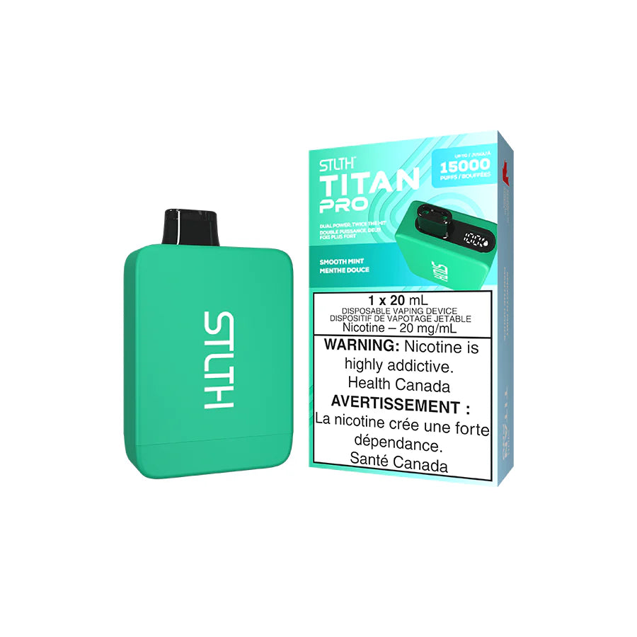 Smooth Mint - STLTH Titan Pro 15k Disposable Vape 15000 Puffs