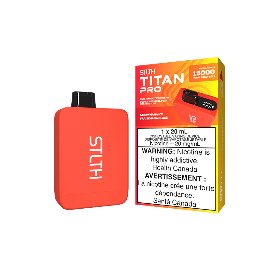 Strawnana Ice - STLTH Titan Pro 15k Disposable Vape 15000 Puffs