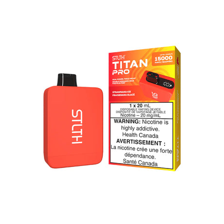 Strawnana Ice - STLTH Titan Pro 15k Disposable Vape 15000 Puffs