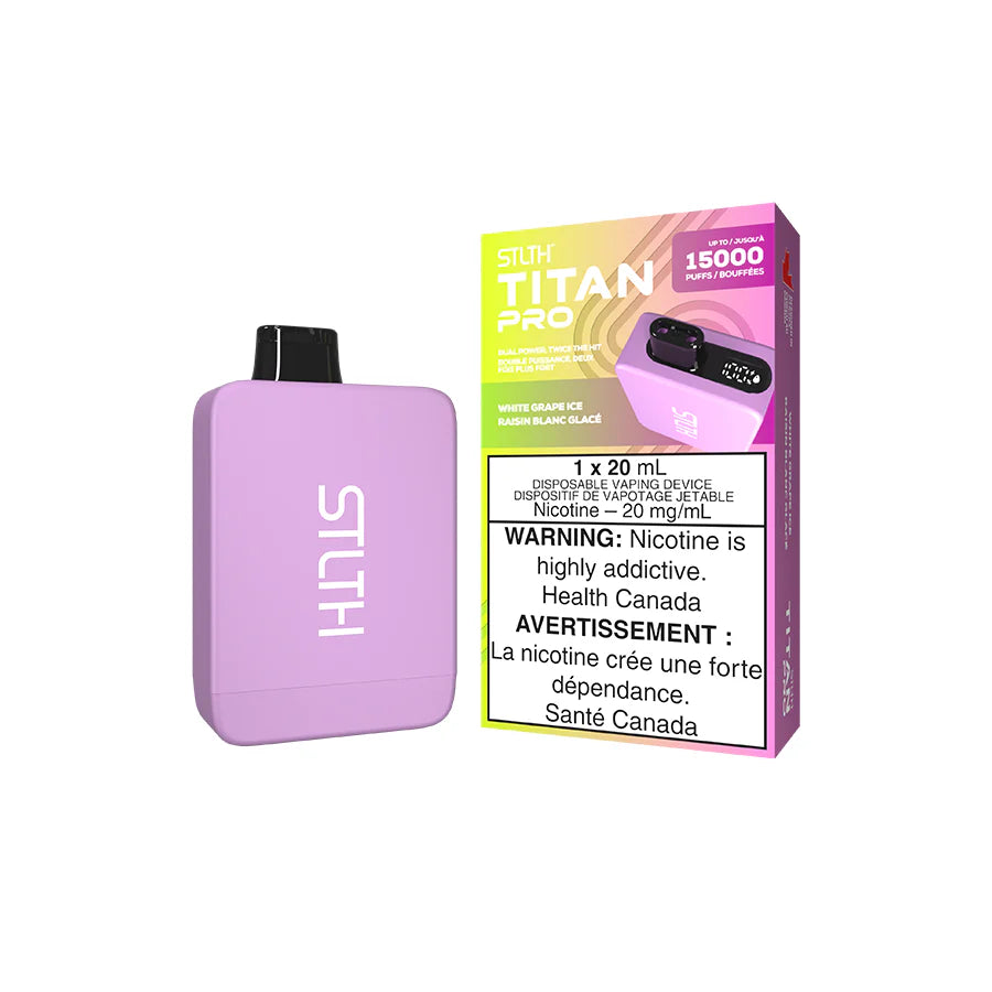 White Grape Ice - STLTH Titan Pro 15k Disposable Vape 15000 Puffs