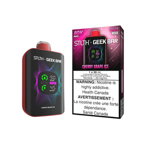 STLTH X GEEK BAR 80K Cherry Grape Ice disposable vape