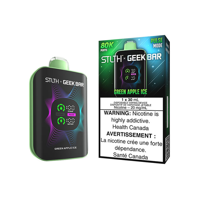 GREEN APPLE ICE - STLTH X GEEK BAR DISPOSABLE VAPE