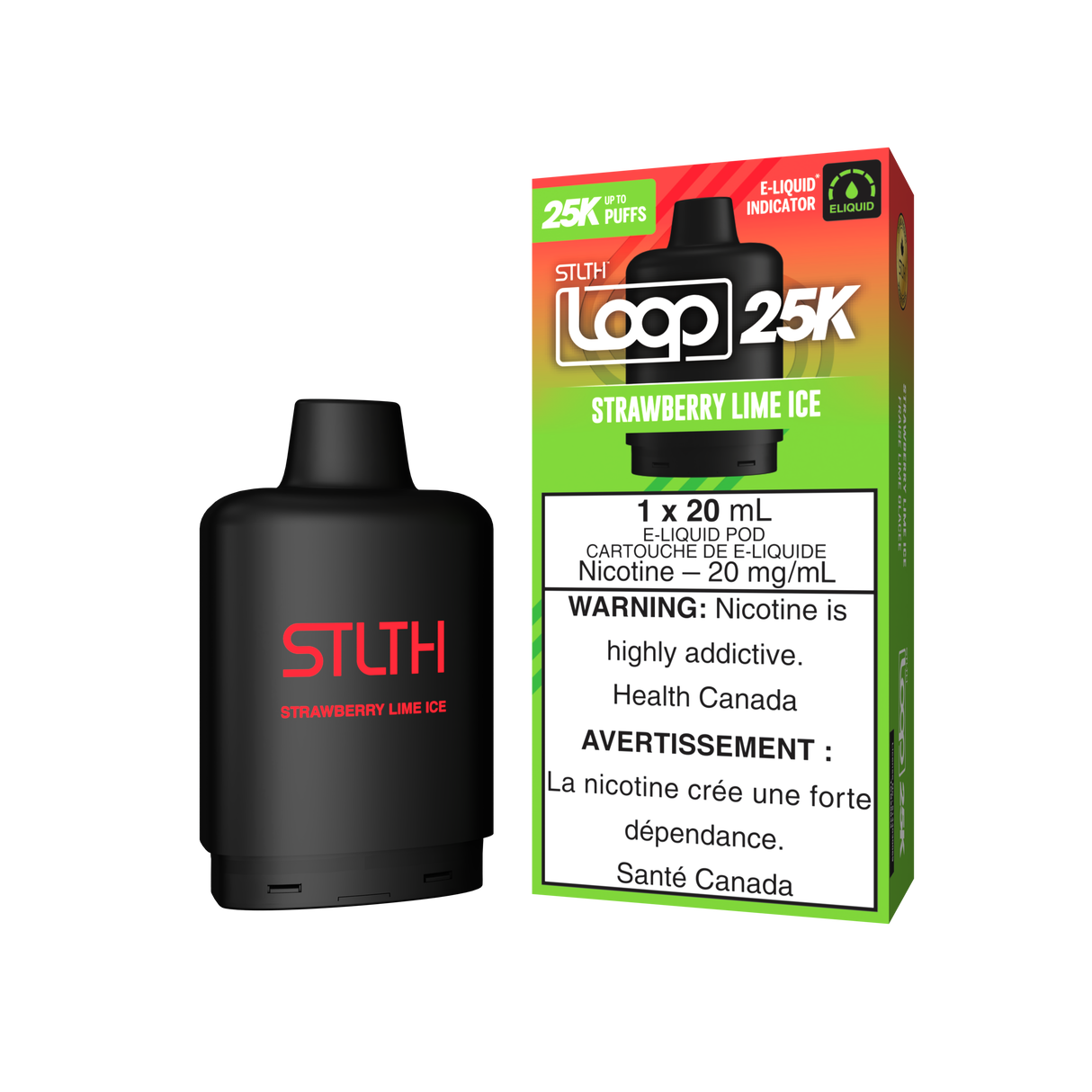 STRAWBERRY LIME ICE - STLTH LOOP 25K Pod