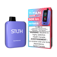 Blue Peach Ice - STLTH Titan Max 50K Disposable Vape, 50,000 puffs, 20mg/ml nicotine strength, 30ml e-liquid capacity.