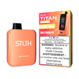 Juicy Peach Ice - STLTH Titan Max 50K Disposable Vape, 50,000 puffs, 20mg/ml nicotine strength, 30ml e-liquid capacity.