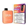 Peach White Grape Ice - STLTH Titan Max 50K Disposable Vape, 50,000 puffs, 20mg/ml nicotine strength, 30ml e-liquid capacity.