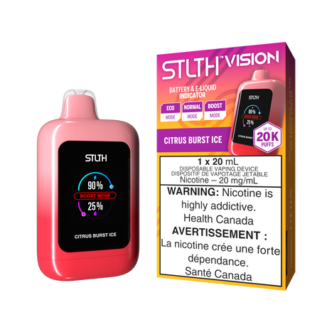 CITRUS BURST ICE - STLTH VISION Disposable Vape 20K