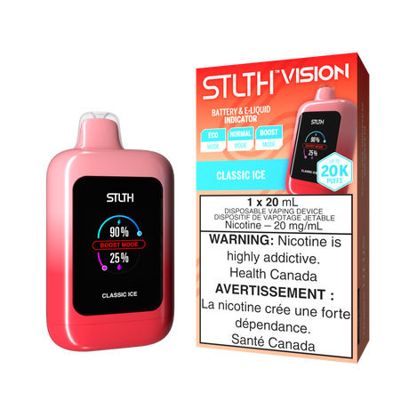 CLASSIC ICE - STLTH VISION Disposable Vape 20K