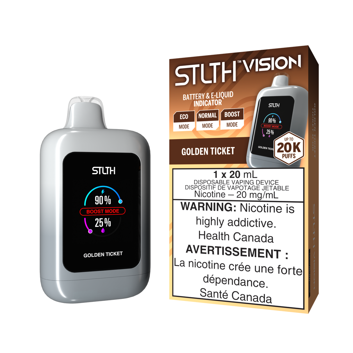 GOLDEN TICKET - STLTH VISION Disposable Vape 20K