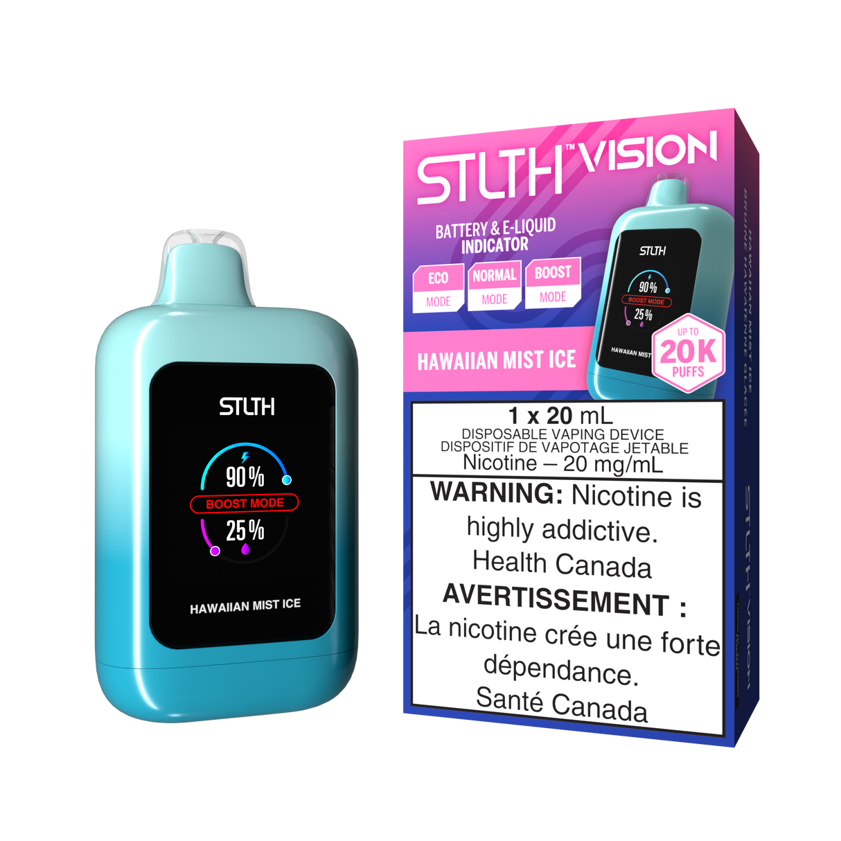 HAWAIIAN MIST ICE - STLTH VISION Disposable Vape 20K