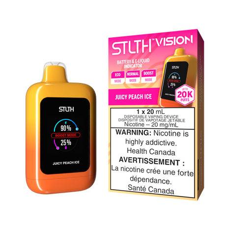 JUICY PEACH ICE - STLTH VISION Disposable Vape 20K