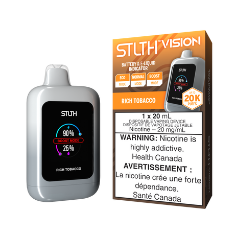 RICH TOBACCO - STLTH VISION Disposable Vape 20K