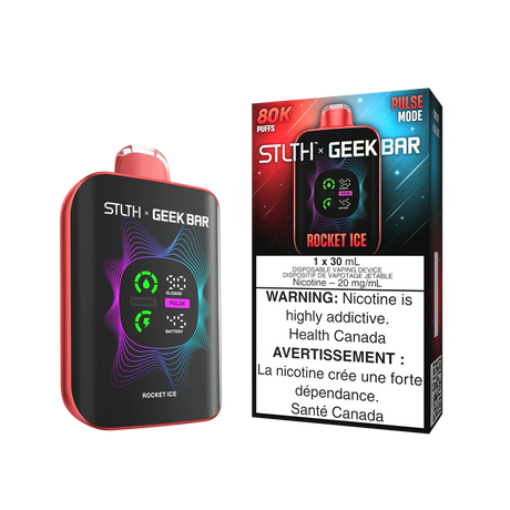 ROCKET ICE STLTH X GEEKBAR 80K Disposable Vape Canada Limited Edition with Rocket ice flavour