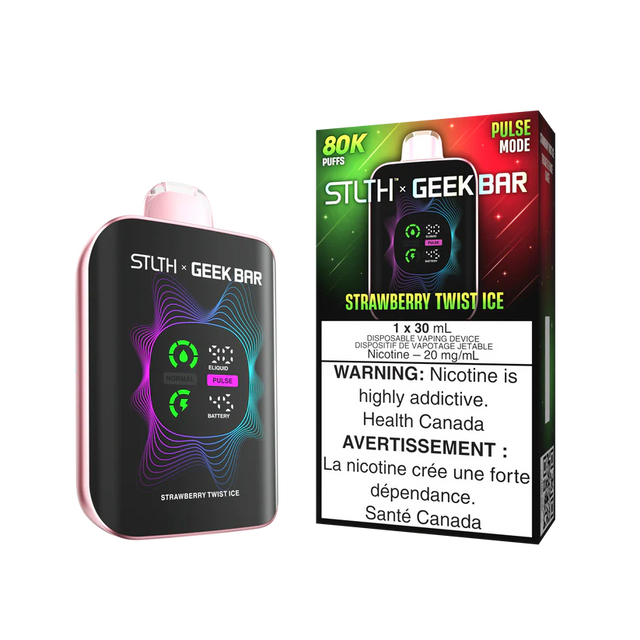 STRAWBERRY TWIST ICE GEEKBAR 80K Disposable Limited Edition with flavour