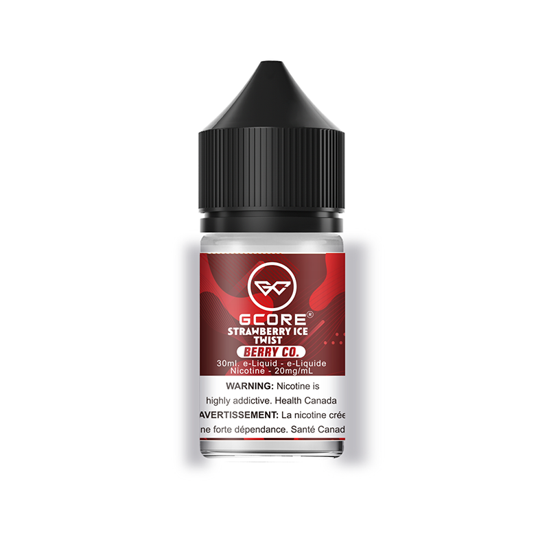 Strawberry Ice Twist GCORE Vape Juice 30ml Bottle 20mg