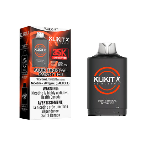 KLIKIT X Vape Pods – Sour Tropical Patchy Ice Flavor