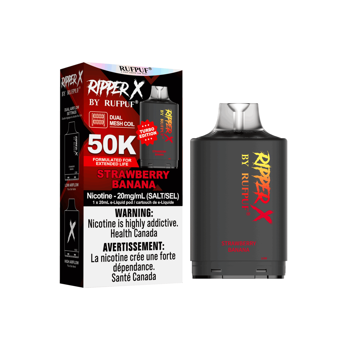 Strawberry Banana - Ripper X 50k Turbo Pod