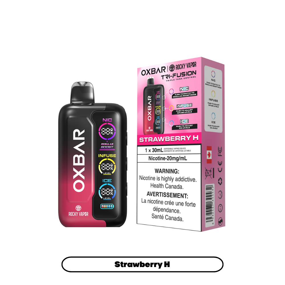 Oxbar Tri Fusion Disposable Vapes - Strawberry H 30ml