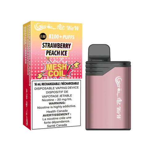 GENIE AIR WOW - STRAWBERRY PEACH ICE  (SYNTHETIC)