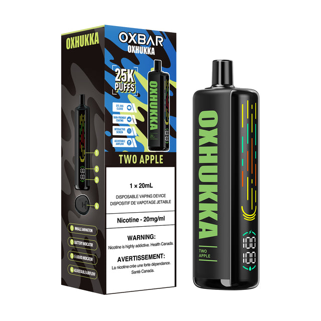 Two Apple OXBAR OXHUKKA 25000 Puffs Disposable Vape 20ml