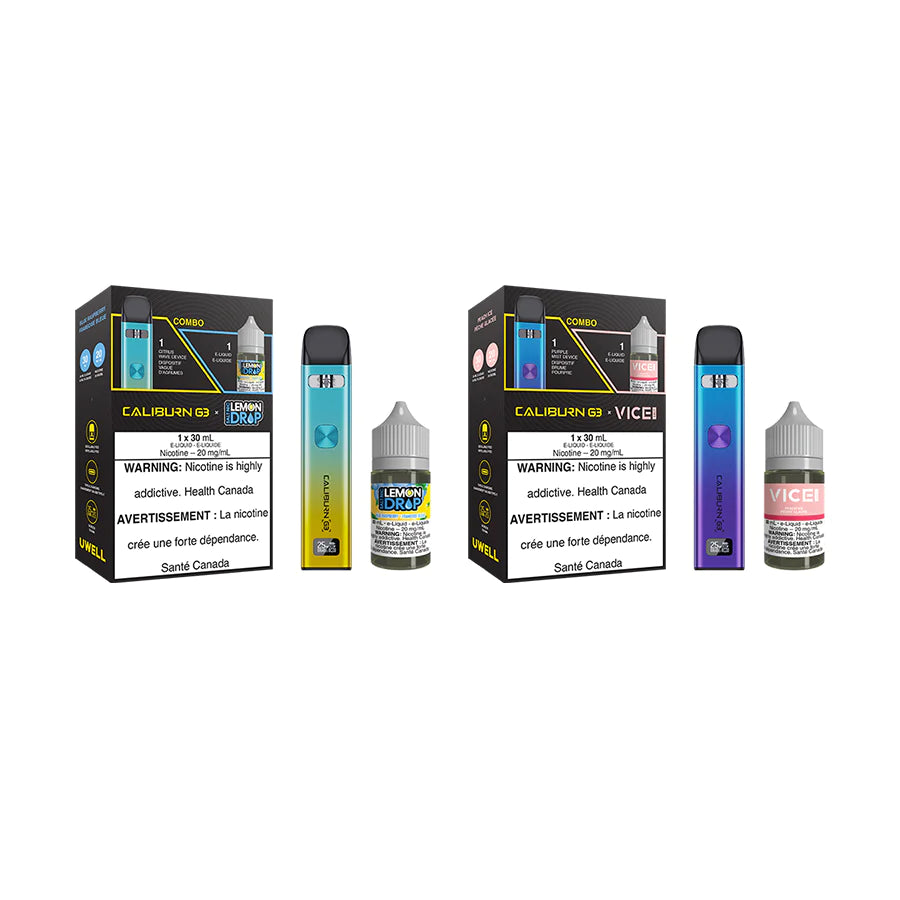 UWELL Caliburn G3 Vape Pod Kit and Salt E-Liquid Bundle – Quality Vapes