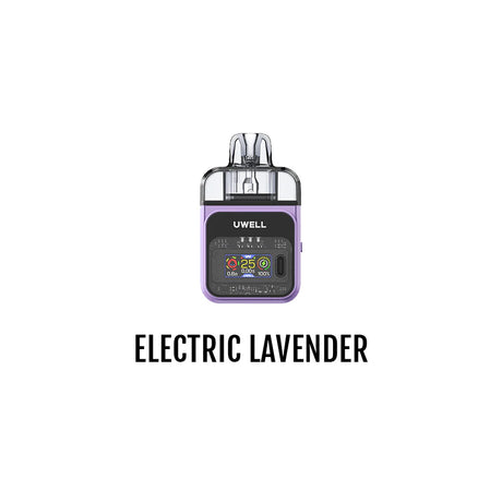 Electric Lavender Colour - UWELL COZI Pod Kit [CRC] – 25W Adjustable Pod System with 6mL Capacity