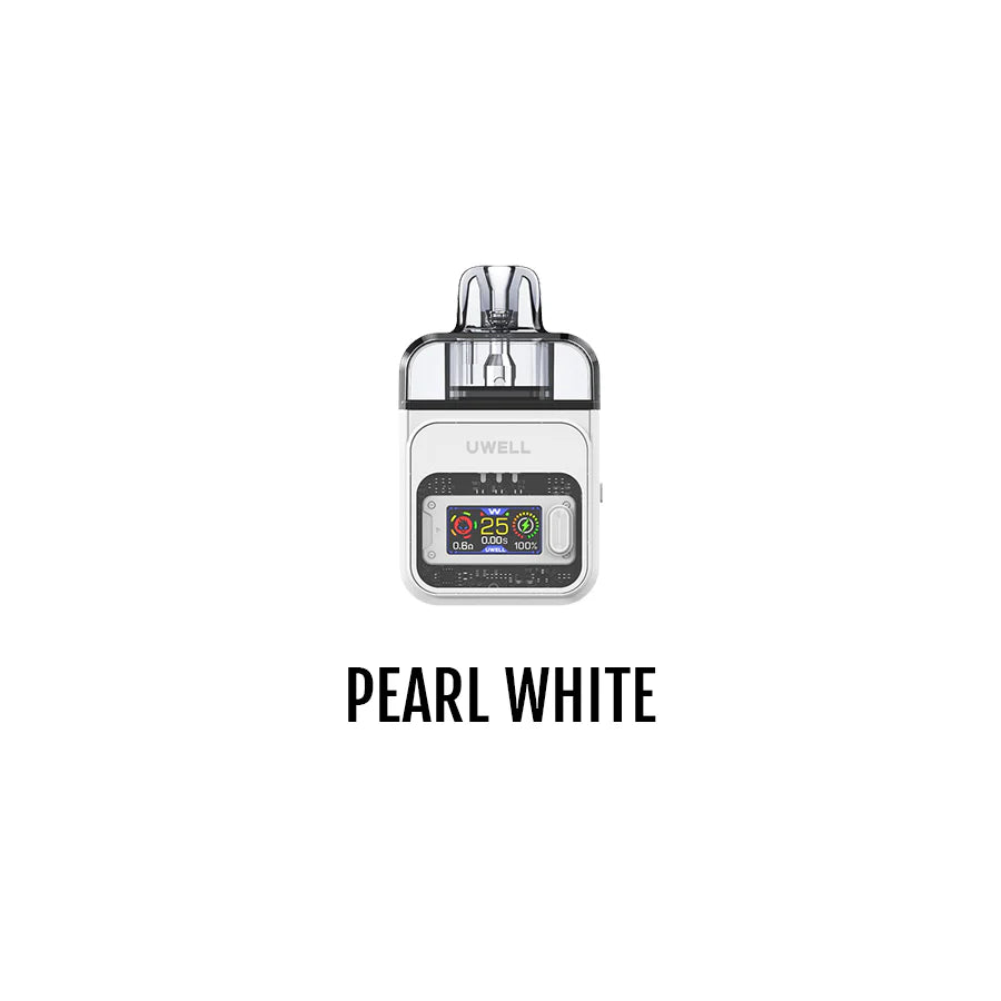 Pearl White Colour - UWELL COZI Pod Kit [CRC] – 25W Adjustable Pod System with 6mL Capacity