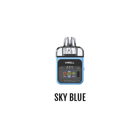 Sky Blue Colour - UWELL COZI Pod Kit [CRC] – 25W Adjustable Pod System with 6mL Capacity