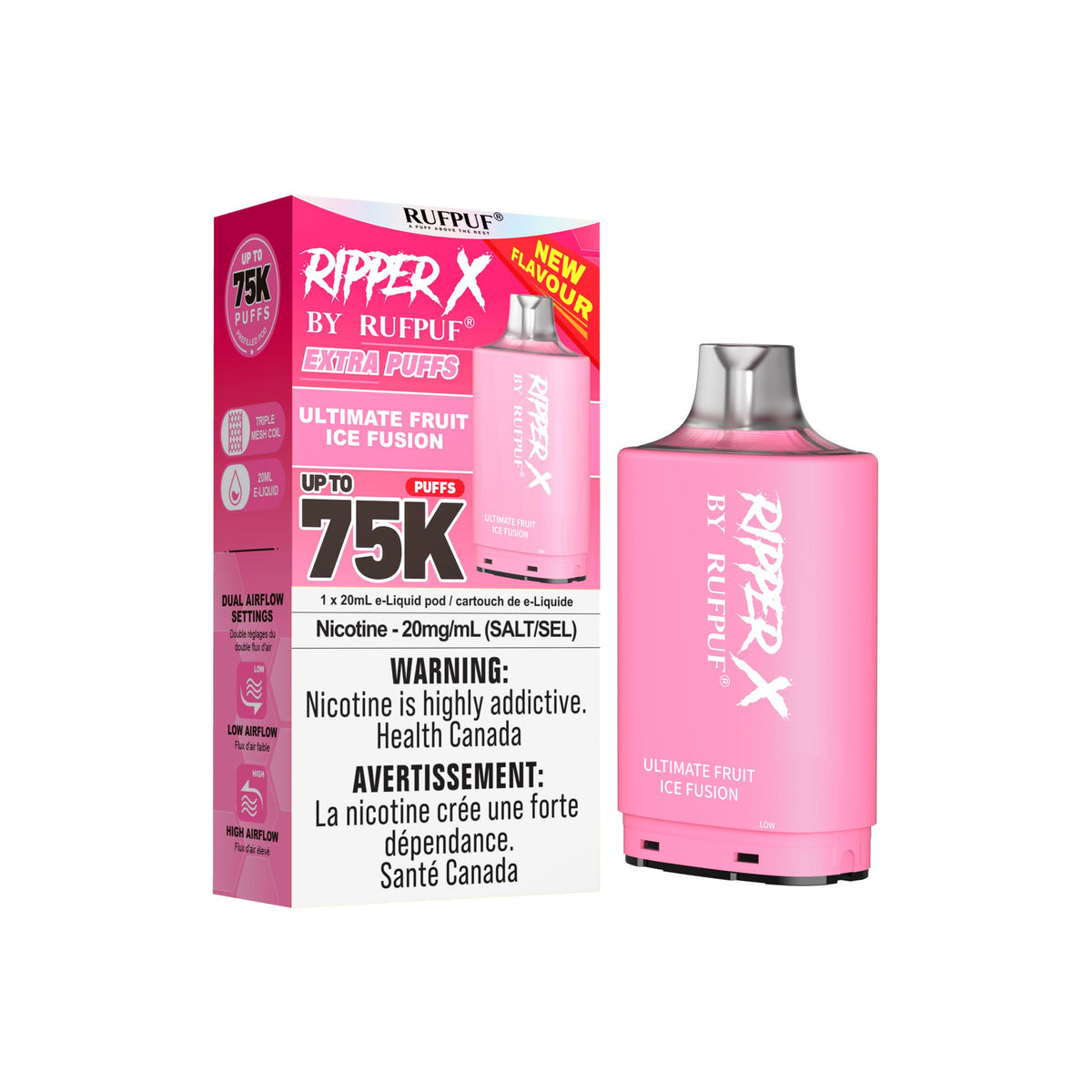 Vapes Ripper Pods Ultimate Fruit Ice Fusion - Ripper X 75K Pod – Quality Vapes