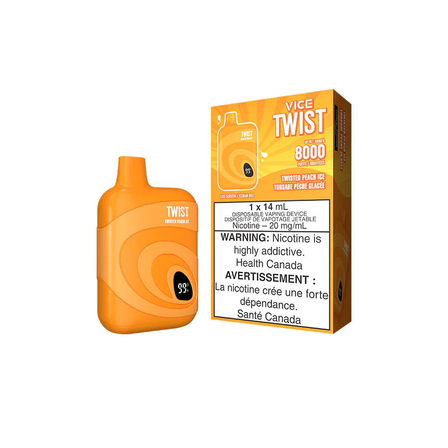 VICE TWIST 8k DISPOSABLE TWISTED PEACH ICE
