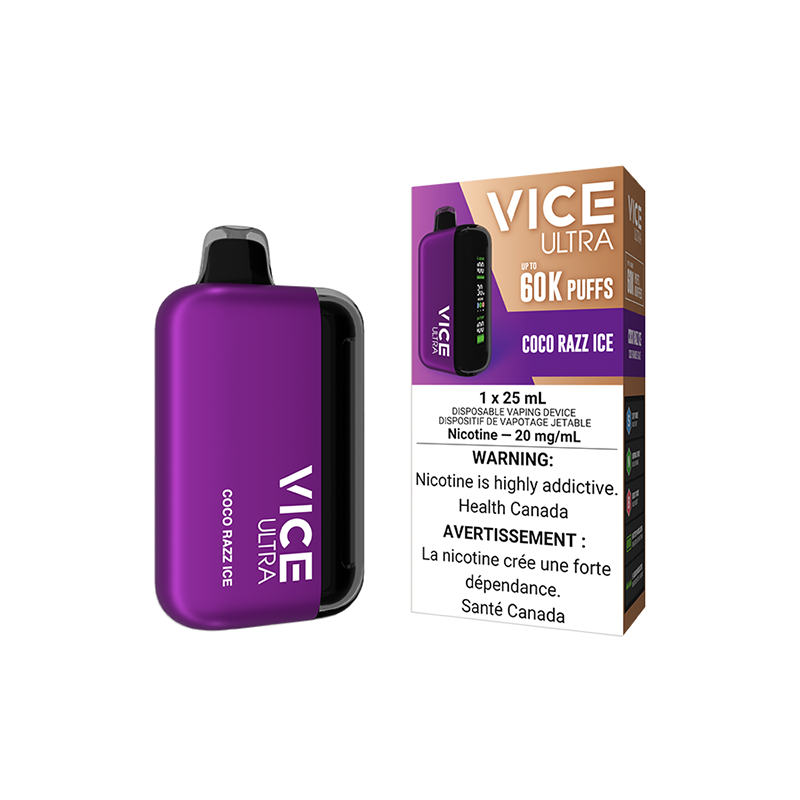 COCO RAZZ ICE - VICE ULTRA DISPOSABLE VAPE 60K